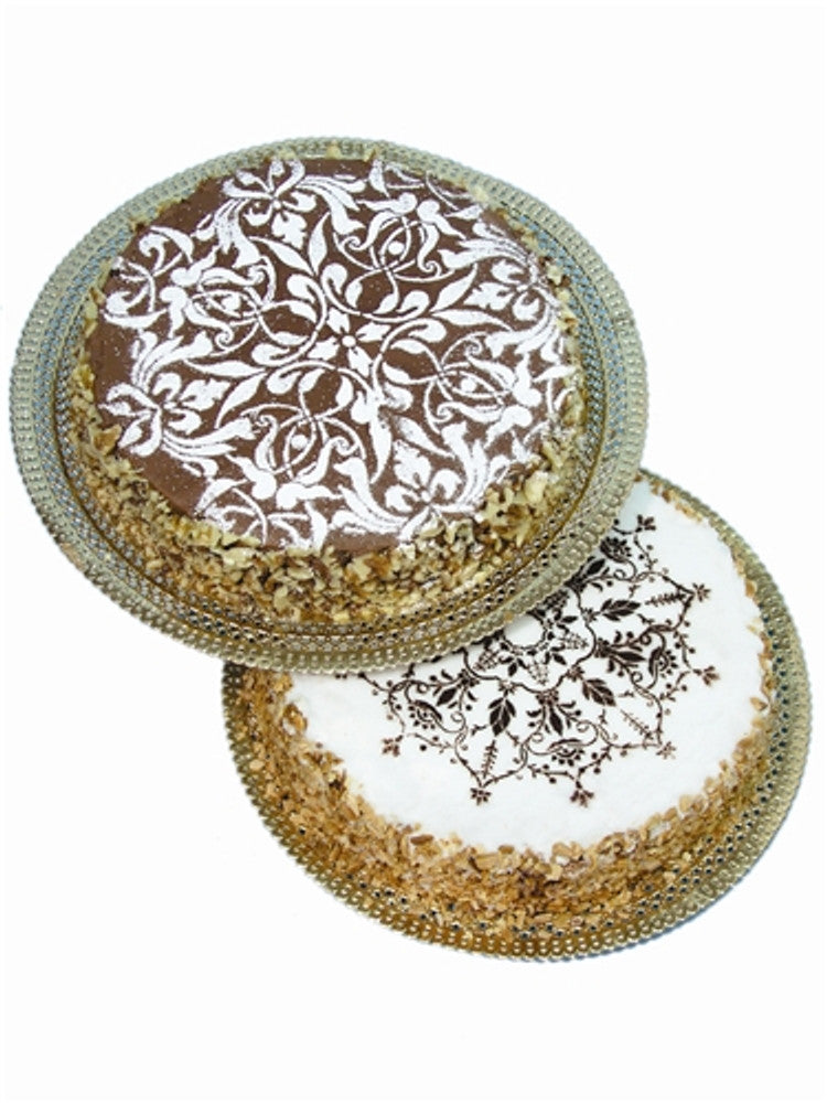 Winterthur Museum Medallion Cake Stencil Top by Designer Stencils