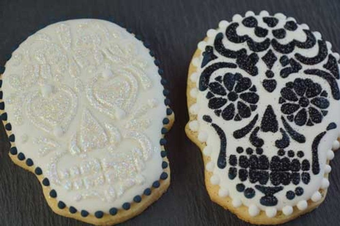 Sugar Skulls Cookie Stencil and Cutter Set Cookies
