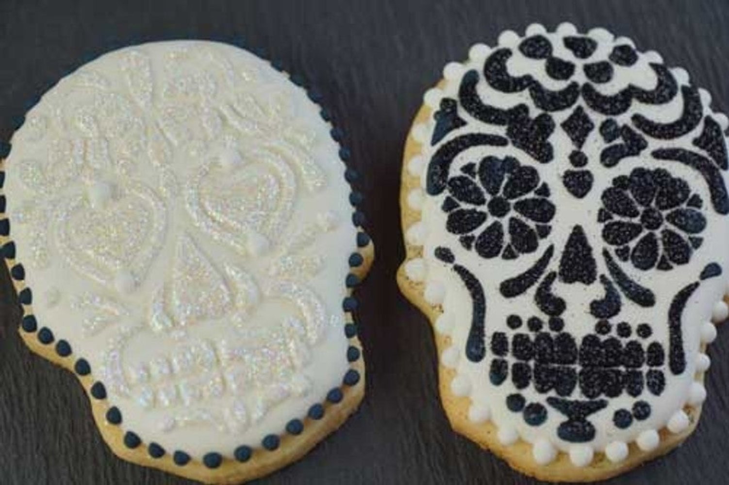 Sugar Skulls Cookie Stencil and Cutter Set Cookies