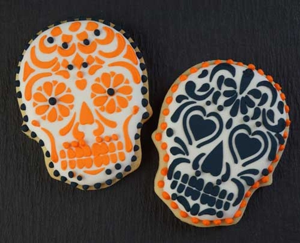 Sugar Skulls Cookie Stencil and Cutter Set Cookies