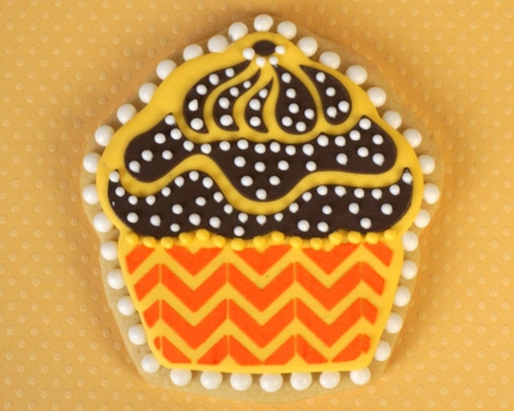 Cupcake Cookie Stencil and Cutter Set Cookie
