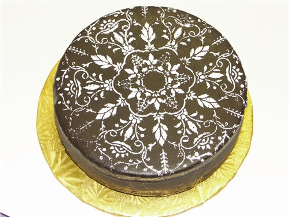 Winterthur Museum Medallion Cake Stencil Top by Designer Stencils