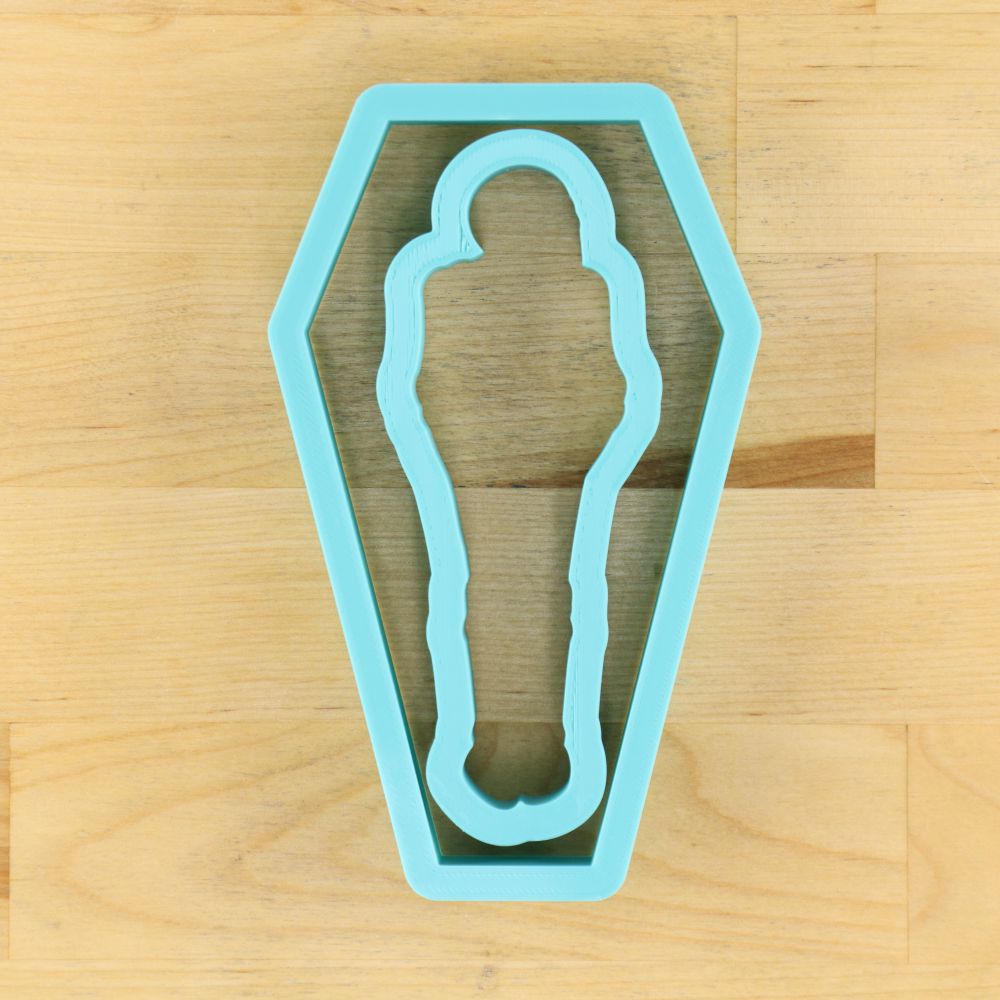 Coffin and Skeleton Halloween Cookie Cutters from Julia Usher