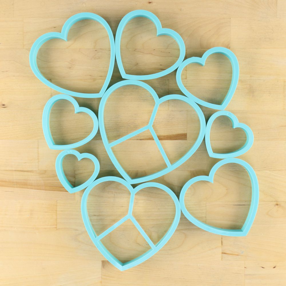 Classic Heart Graduated Cutter Set By Julia Usher