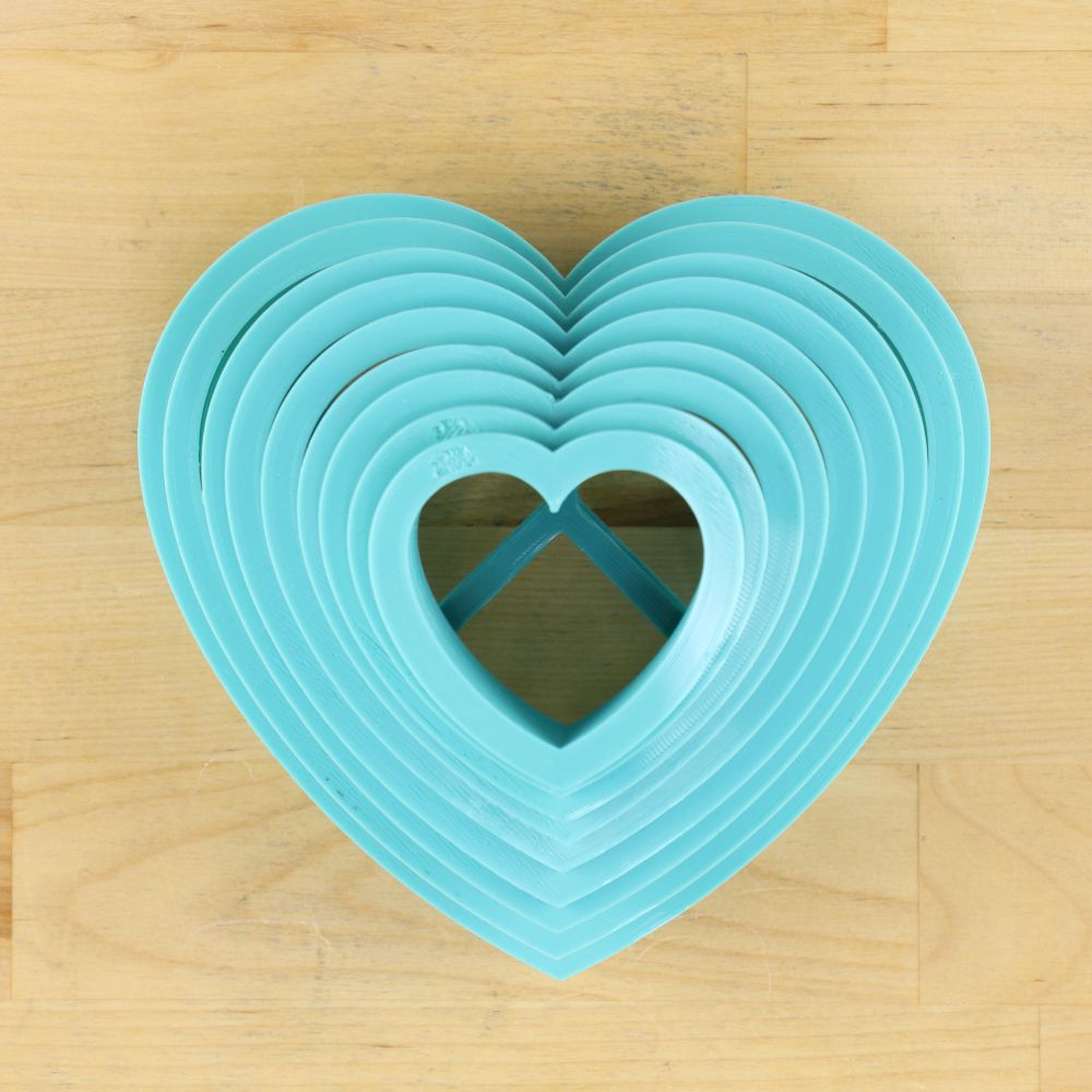Classic Heart Graduated Cutter Set By Julia Usher