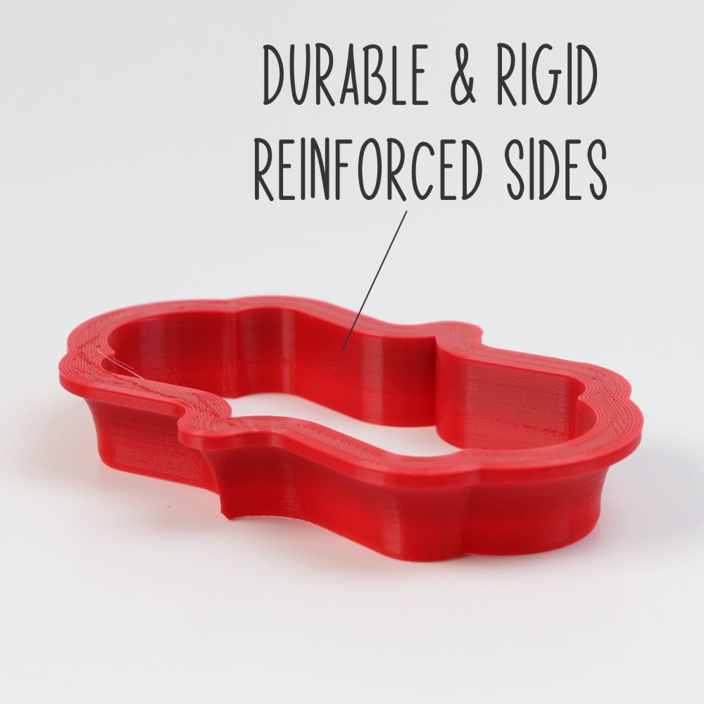 Madrid Plaque Cookie Cutter - Side View