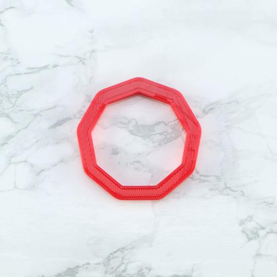 2" Nonagon Shaped Cookie Cutter
