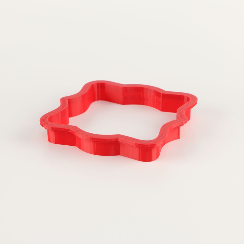 Chilton plaque style cookie cutter side view
