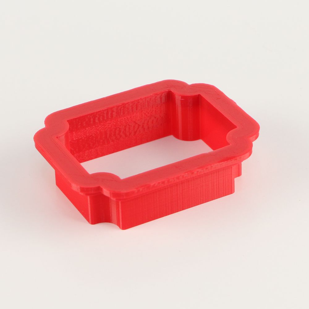 Egremont Plaque Cookie Cutter Side View
