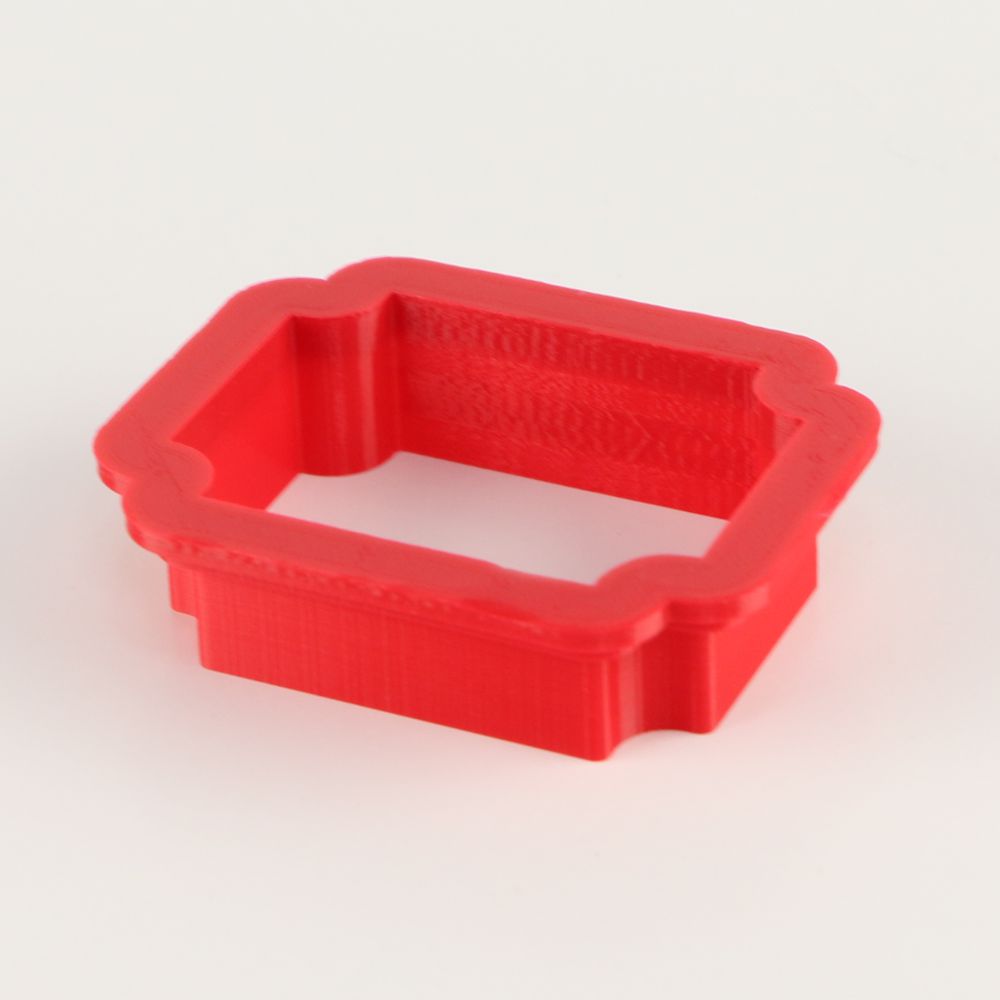 Egremont Plaque Cookie Cutter side view