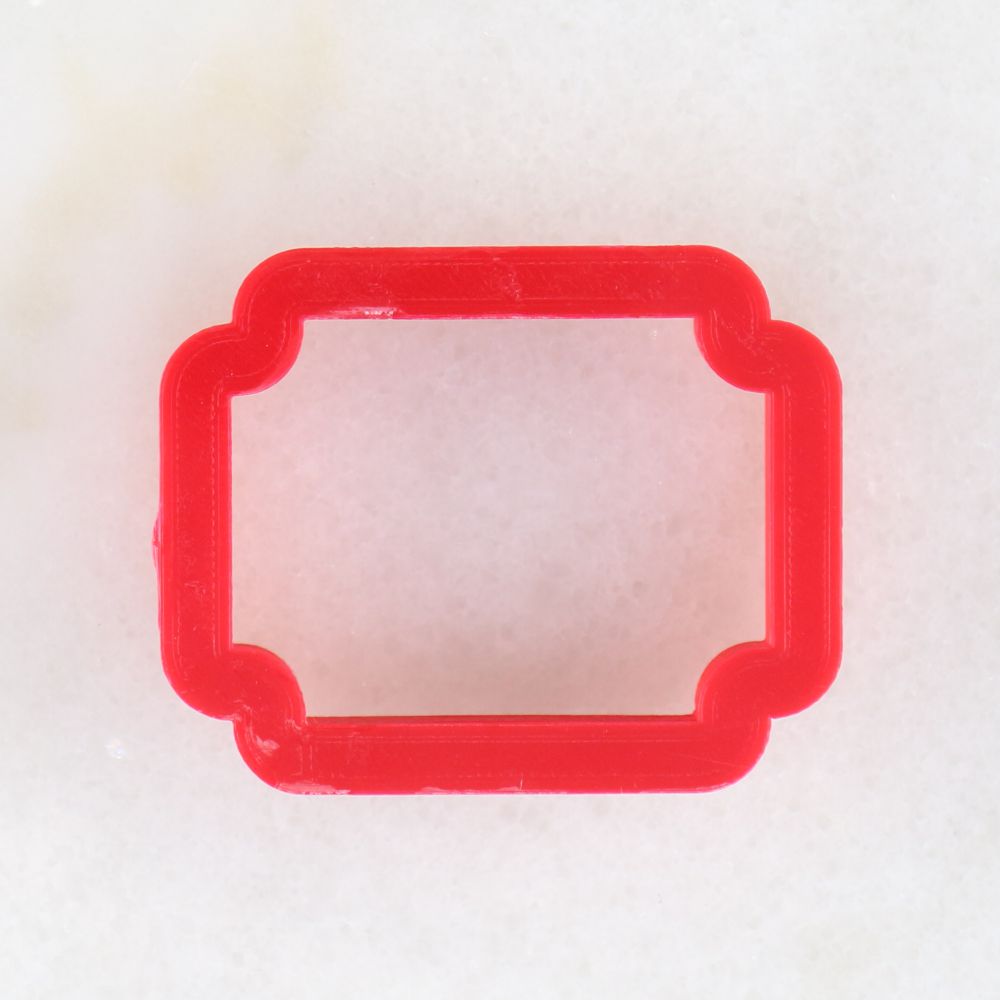 Egremont Plaque Cookie Cutter top view