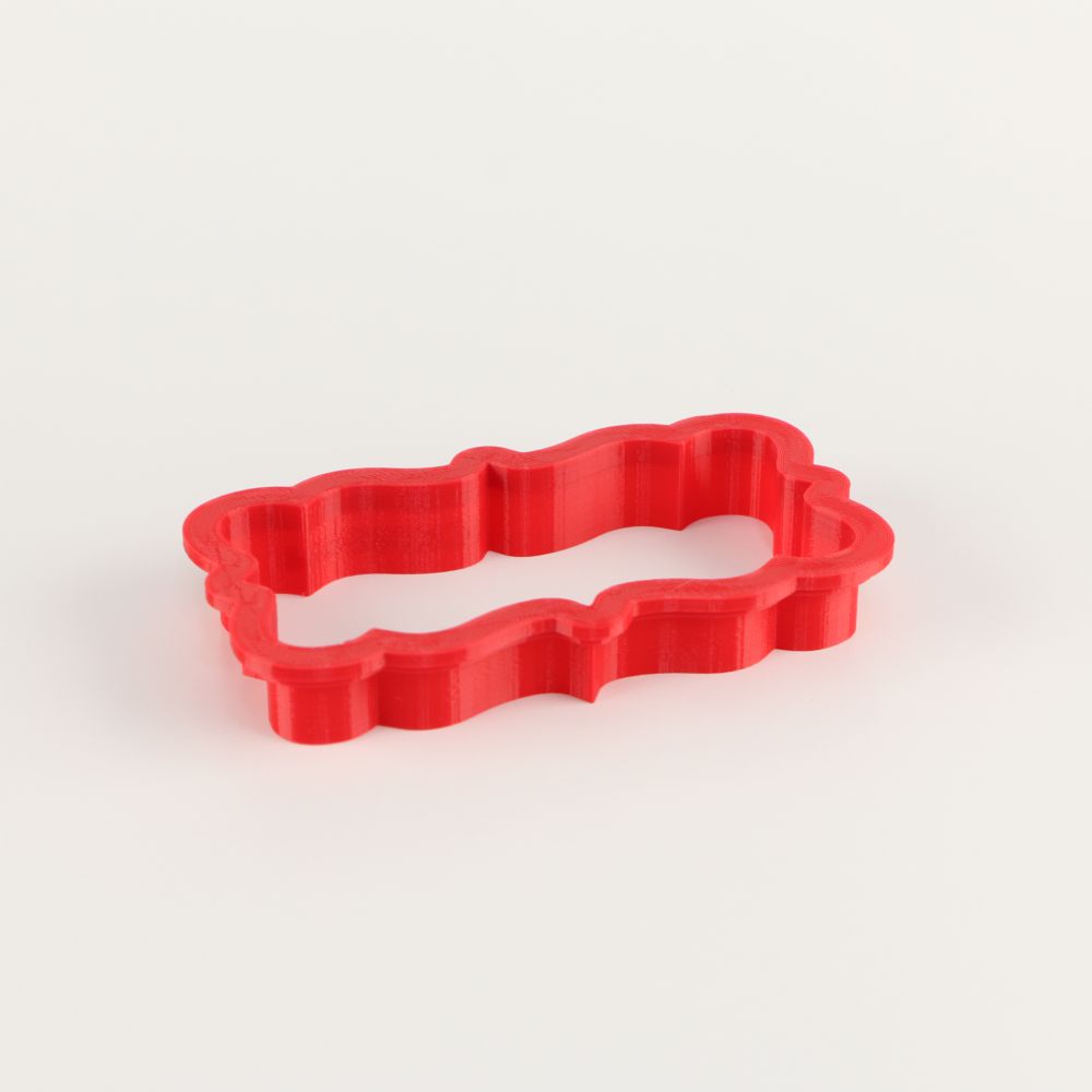 Leyton Plaque Cookie Cutter side view
