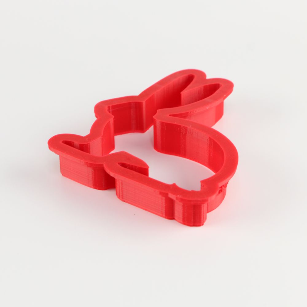 Side View of Easter Bunny Cookie Cutter
