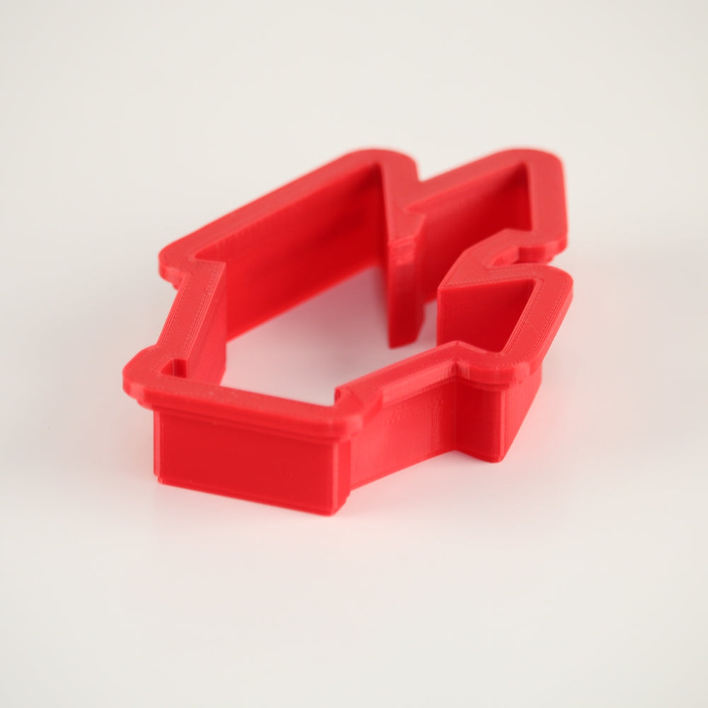 haunted house Halloween cookie cutter side view