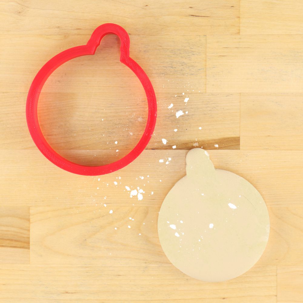 Round Christmas Ornament Cookie Cutter