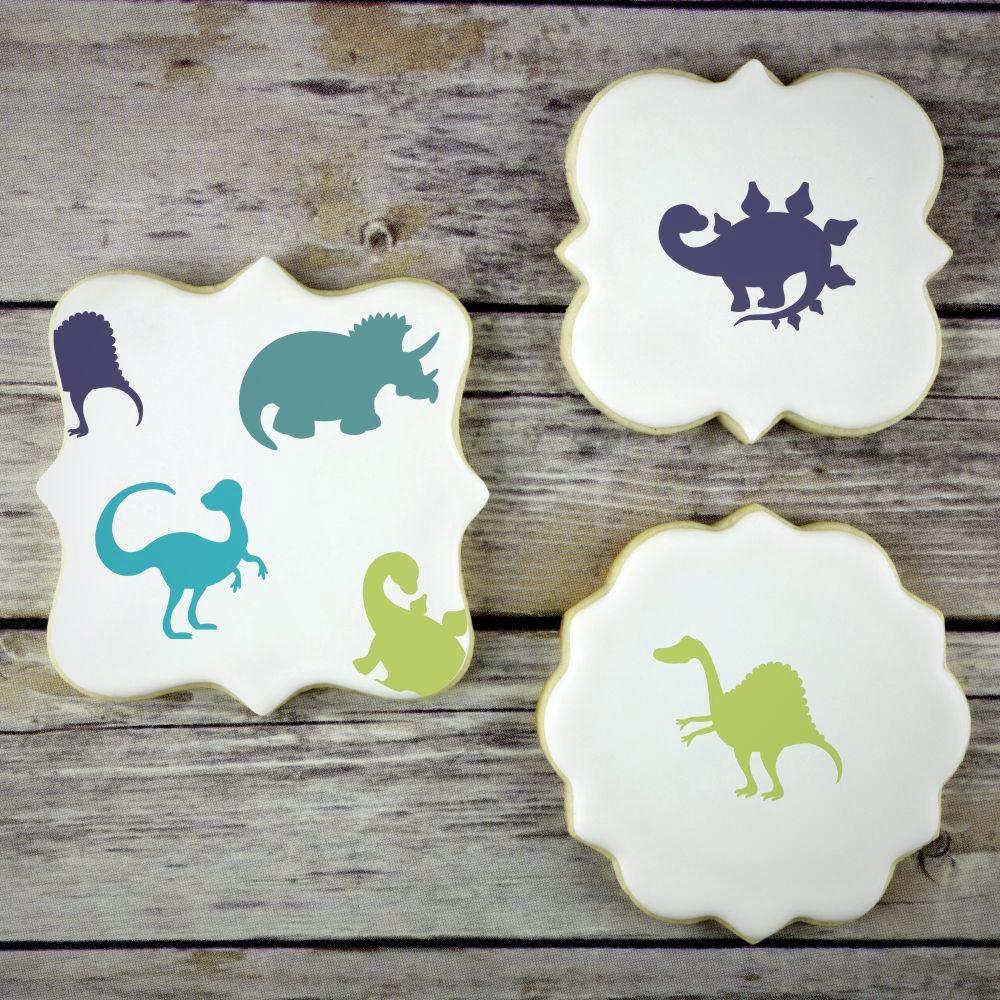Dinosaur Accent Cookie Stencil Accents