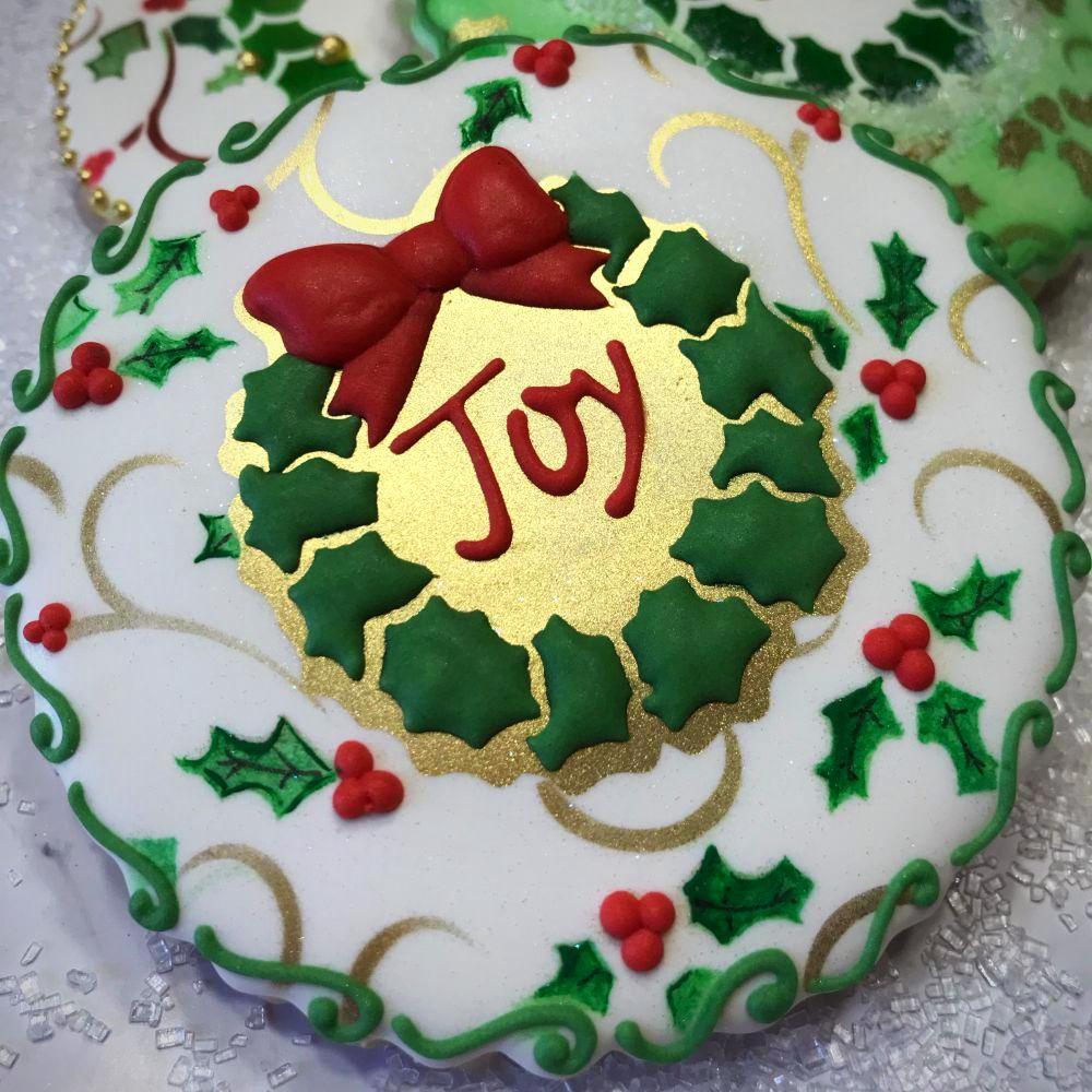 Joy 2 Prettier Plaques Cookie Stencil 5 Pc Set