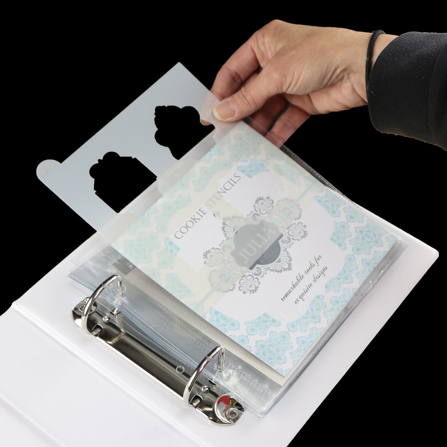 Cookie Stencil Keep Safe Storage Binder