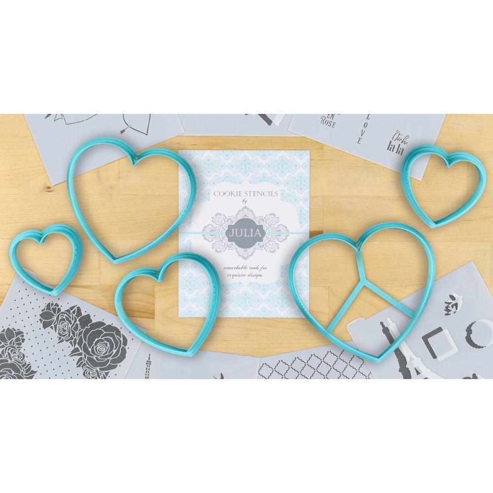 Classic Heart Graduated Cutter Set By Julia Usher