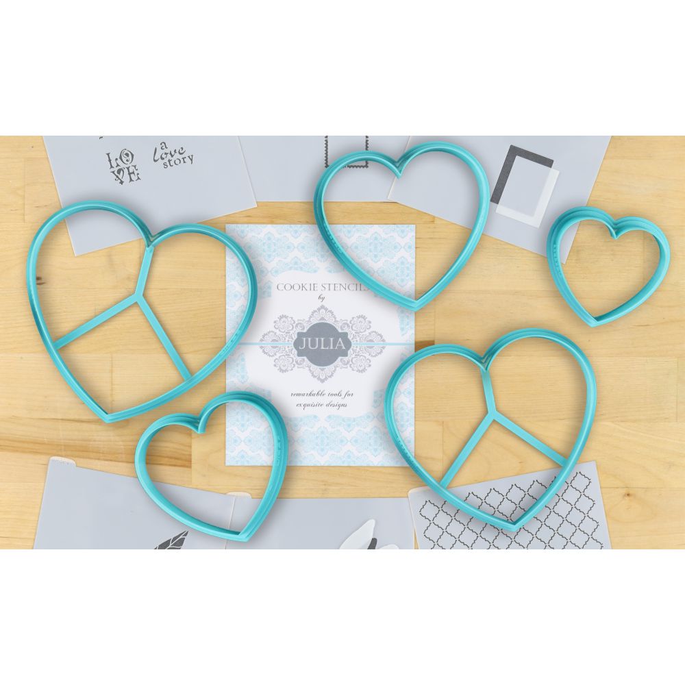 Classic Heart Graduated Cutter Set By Julia Usher