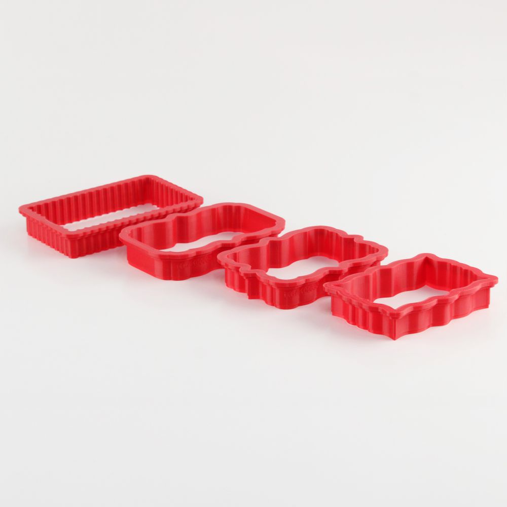 Assorted Rectangles 4 Piece Cookie Cutter Set