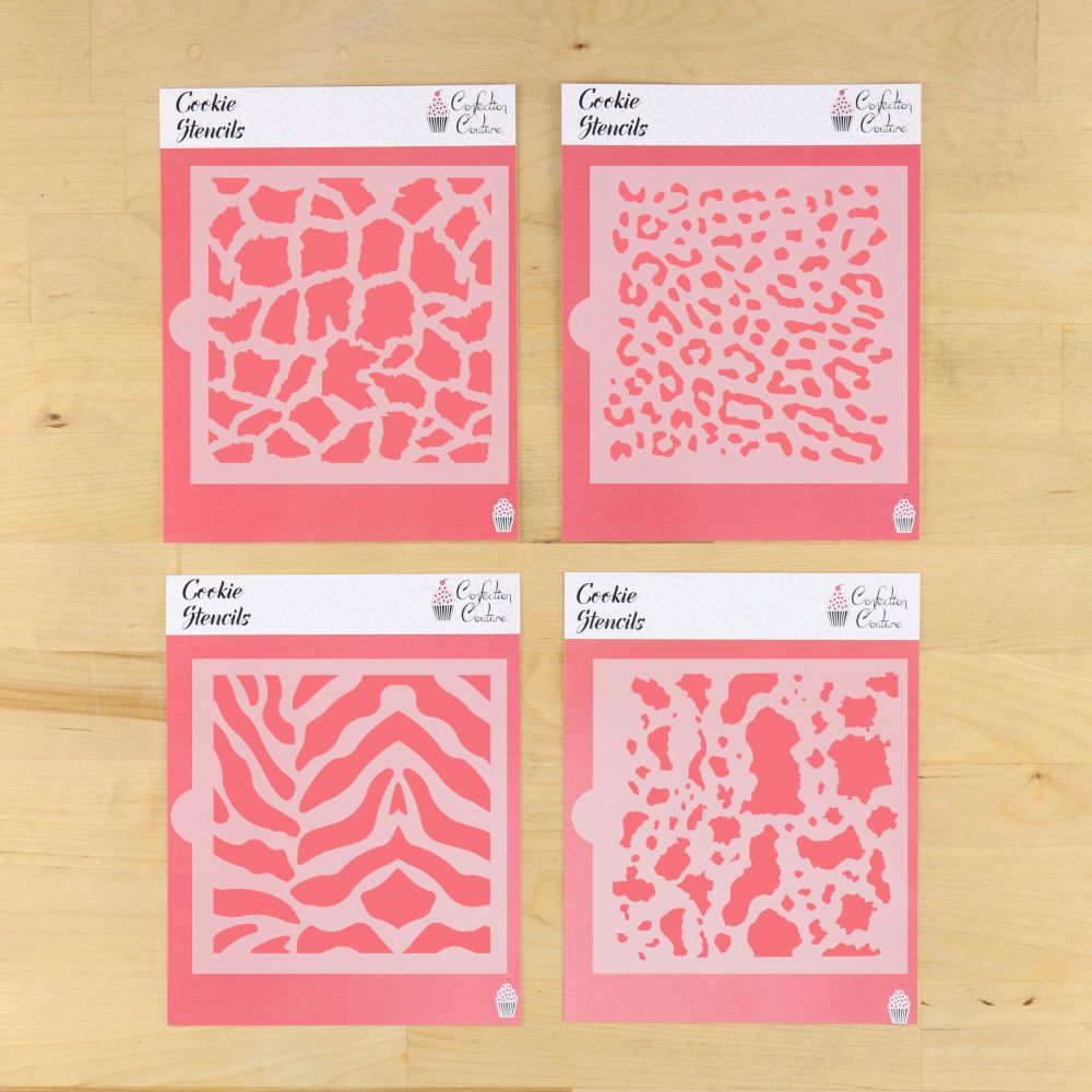 Assorted Animal Prints Cookie Stencil Value Bundle