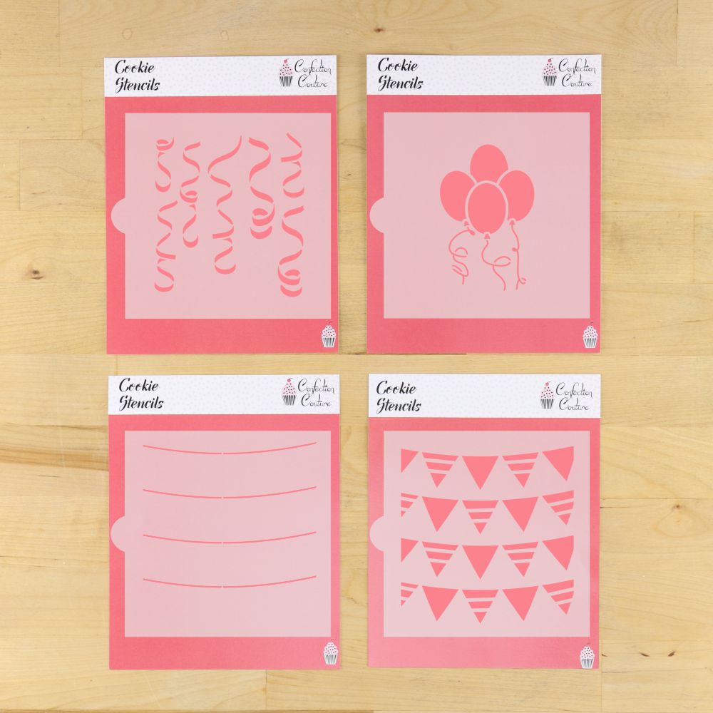 Birthday Backgrounds Cookie Stencil Value Bundle