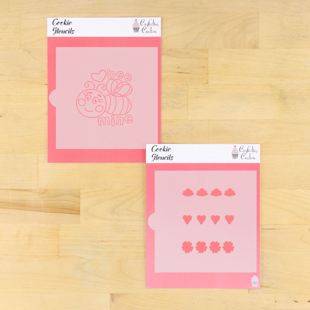 Love Bug Paint Your Own Cookie Stencil with Valentine's Day PYO Paint Palette Cookie Stencil