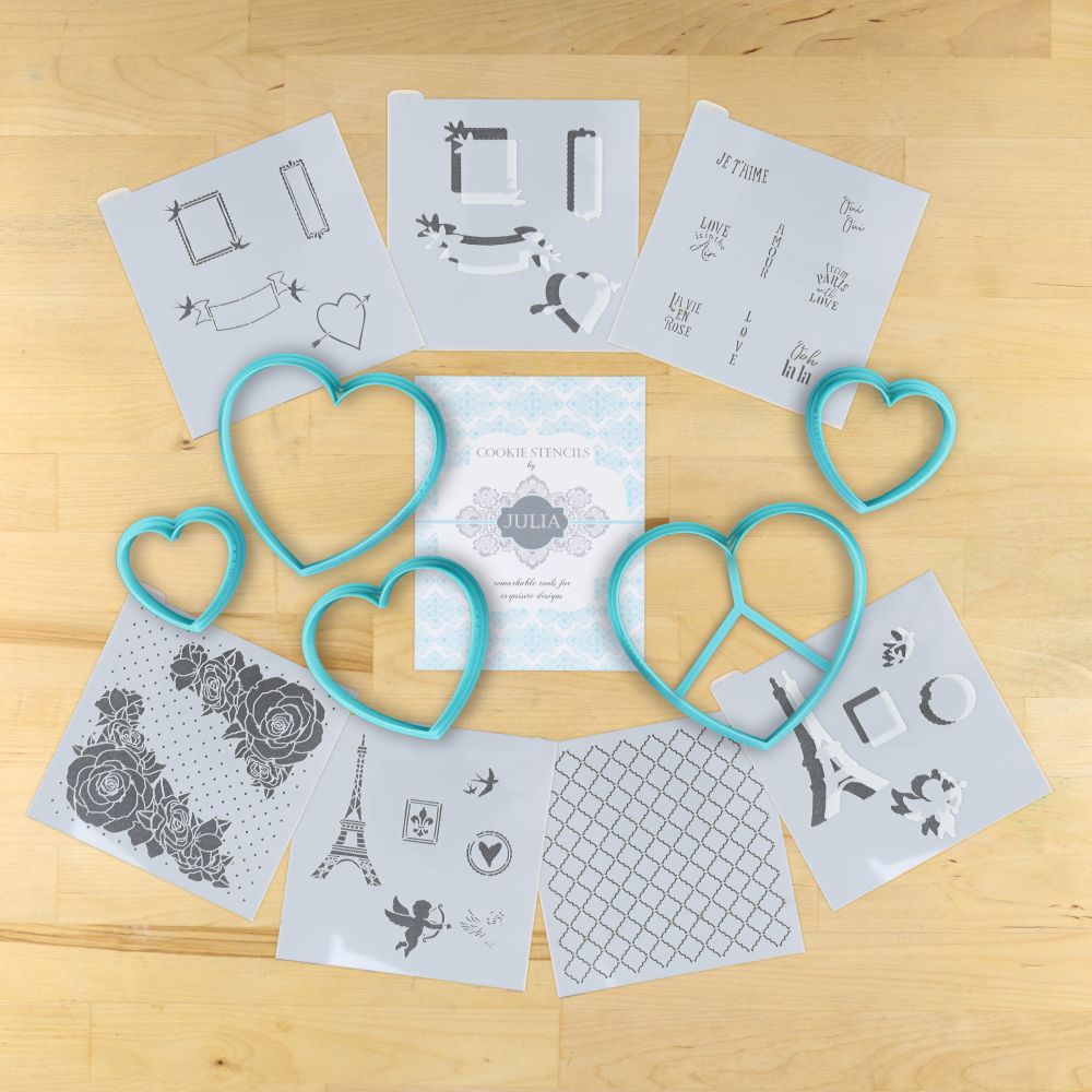 Julia's Kitchen Club Parisian Rose Heart Box Kit