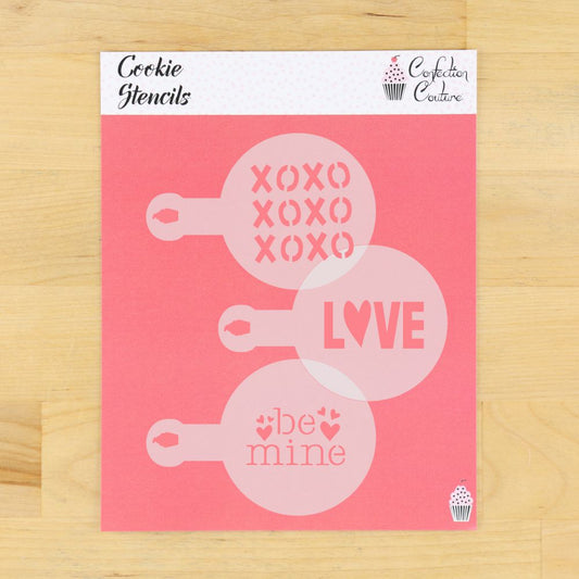 Valentine's Day Coffee Art and Barista Stencil 3 Piece Set