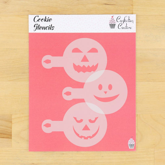 Jack-O-Lantern Barista Stencil 3 Piece Set