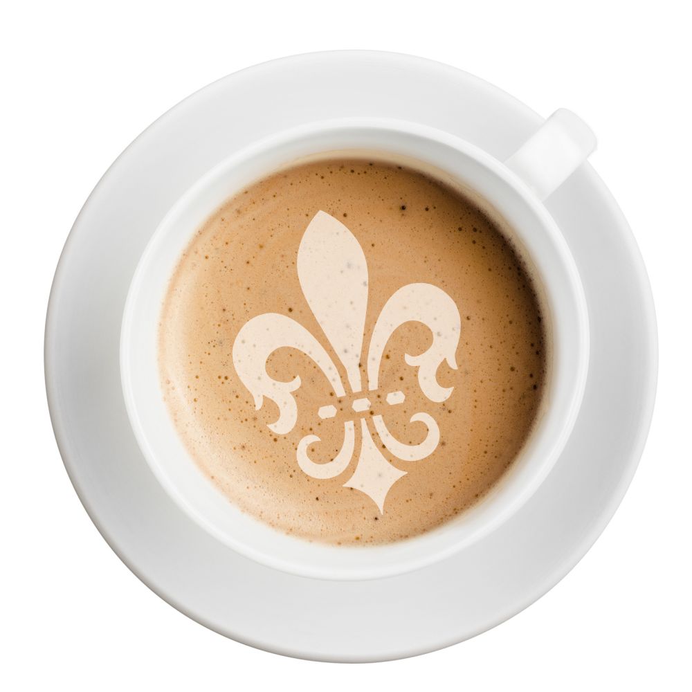 Fleur De Lis Barista Stencil 3 Piece Set