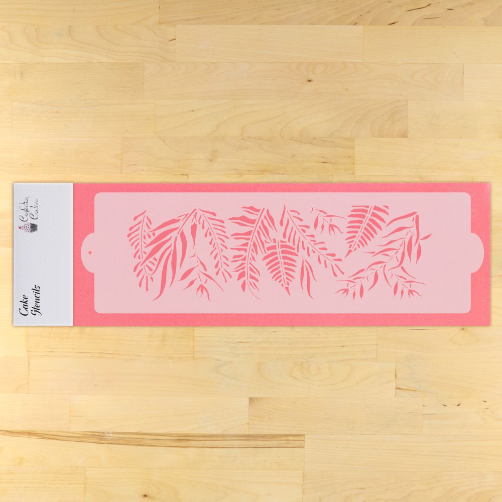 Vintage Botanicals Cake Side Stencil