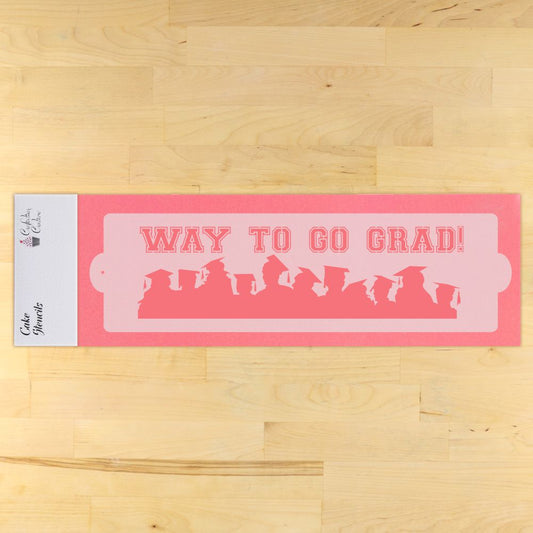 Grad Silhouette Cake Side Stencil