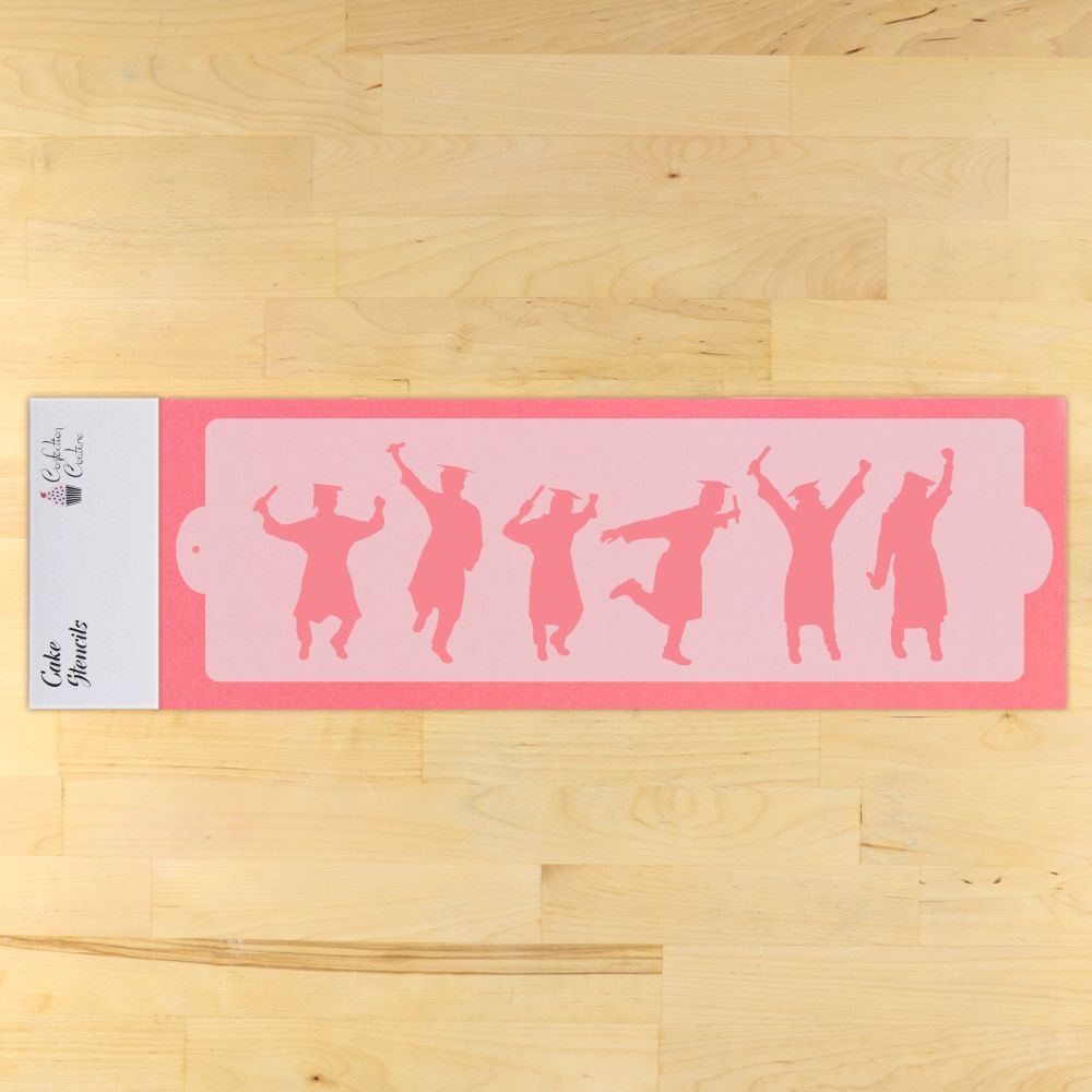 Grad Celebration Cake Side Stencil