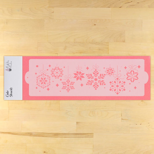 Snowflake Garland Cake Side Stencil