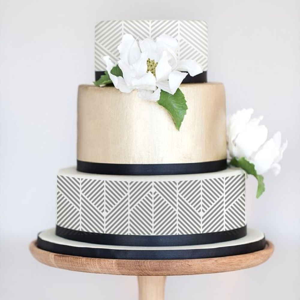 Raleigh Diamond Cake Side Stencil