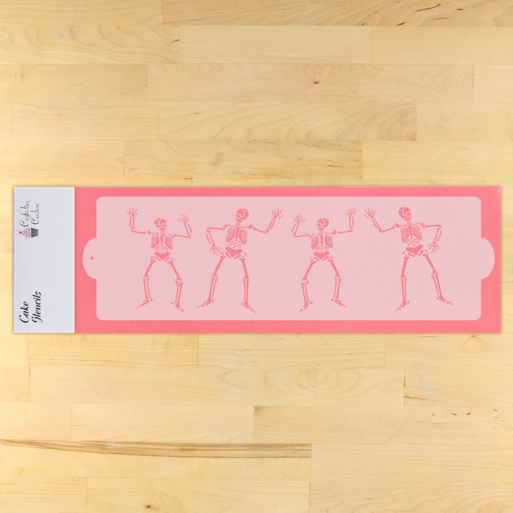 Skeleton Border Cake Side Stencil