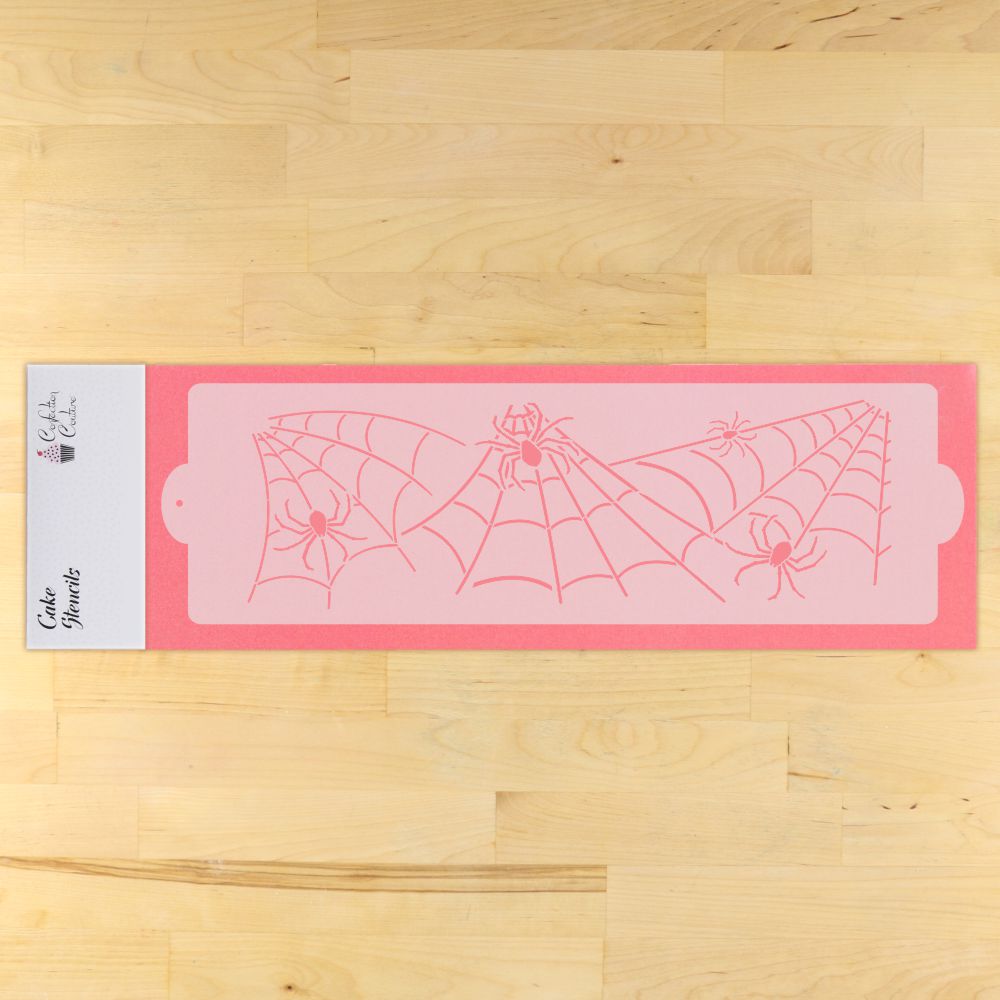 Arachnophobia Cake Side Stencil in package