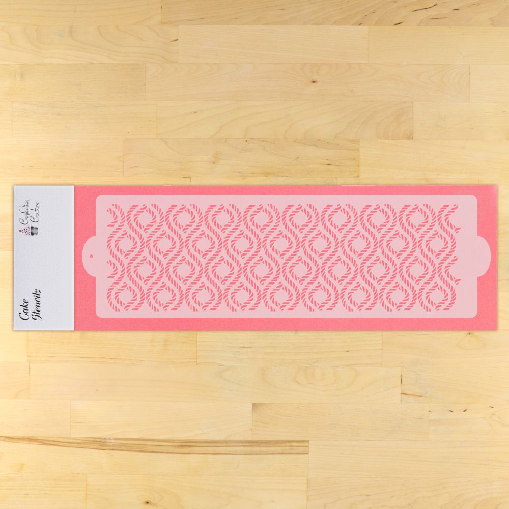 Rope Trellis Cake Side Stencil