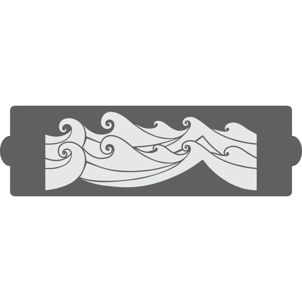 Rolling Waves Cake Side Stencil