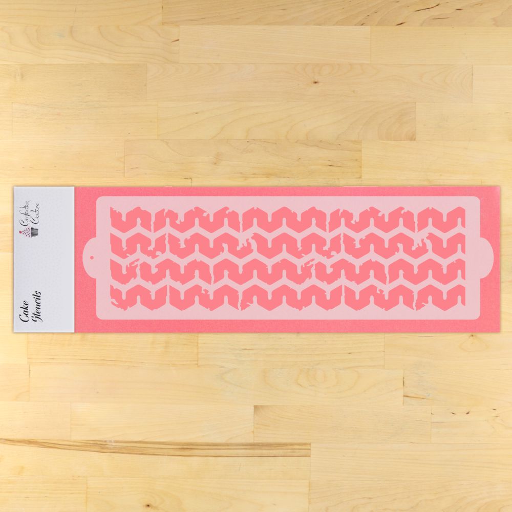 Tire Tread Cake Side Stencil