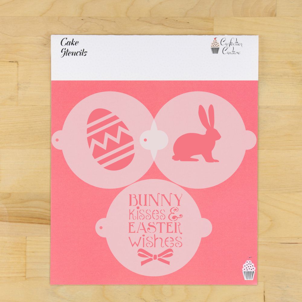 Easter Cake Top Stencil Trio