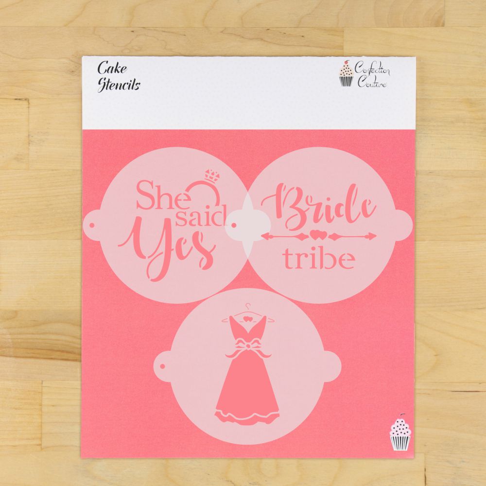 Bride Tribe Cake Stencil