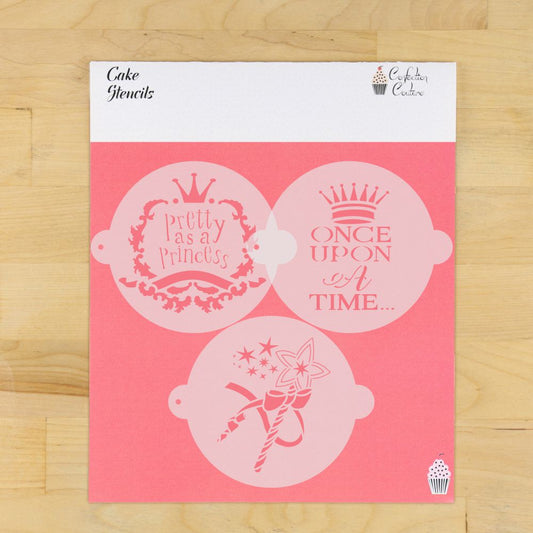 Fairy Tale Cake Top Stencil Trio