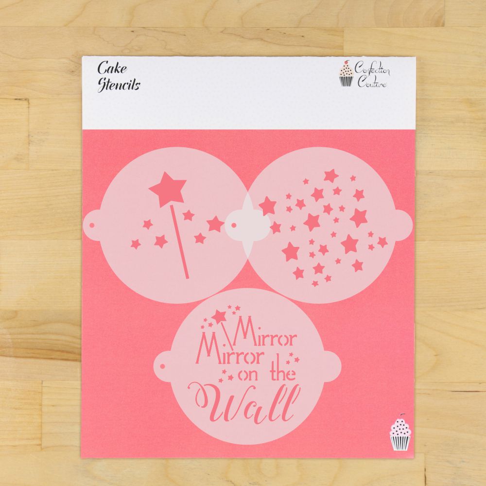 Princess Cake Top Stencil Trio