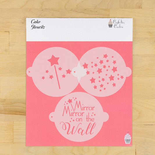 Princess Cake Top Stencil Trio