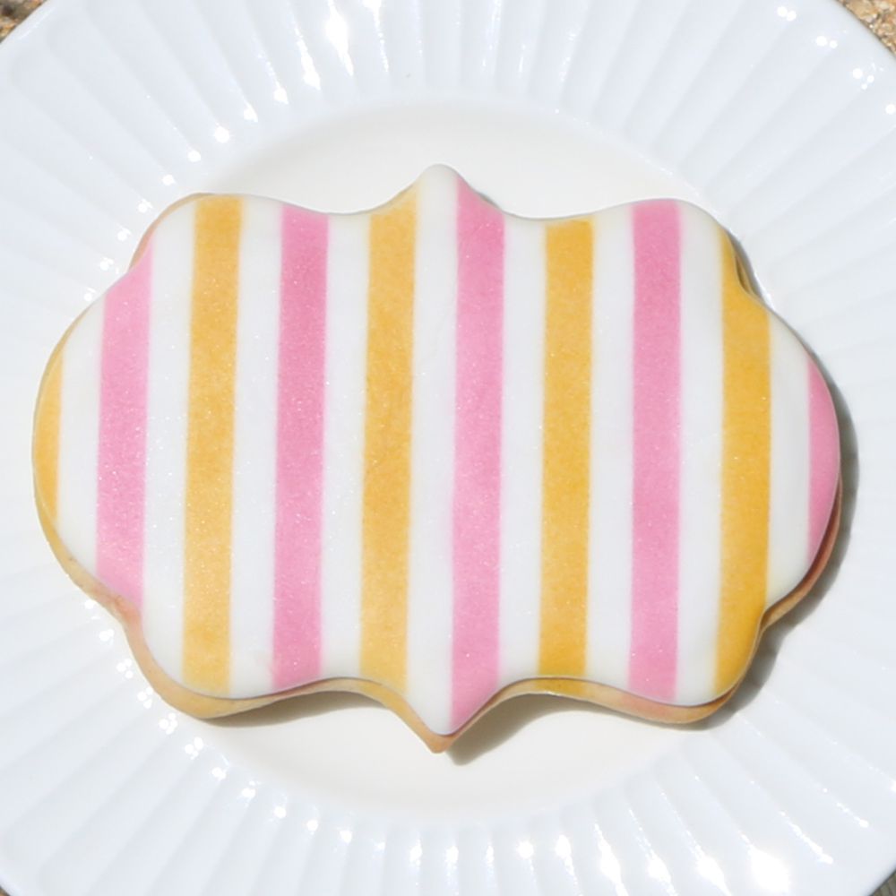 Thick Stripe Background Cookie Stencil