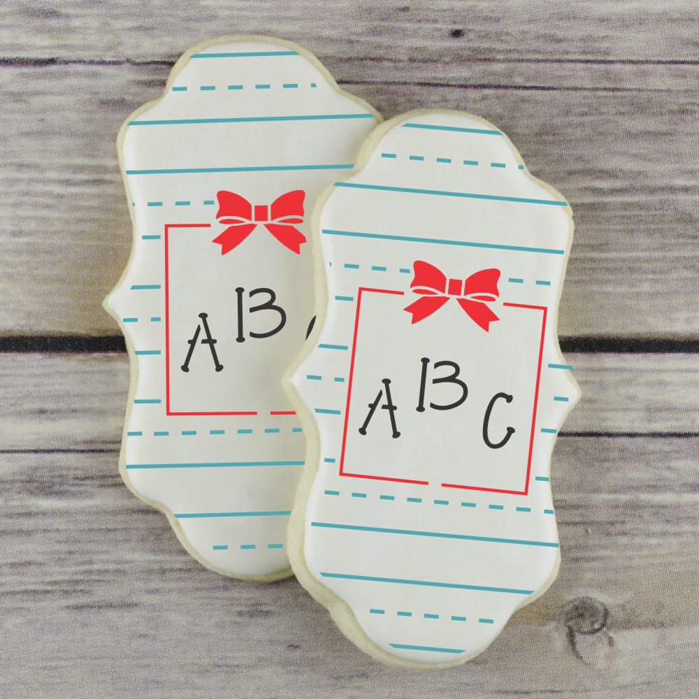 Whimsical Alphabet Cookie Stencil Set