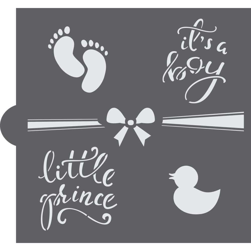 It's A Boy Cookie Stencil
